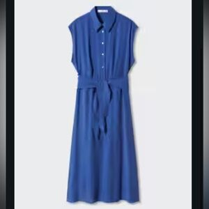 Mango Bow Shirt Dress